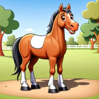 cartoon horse
