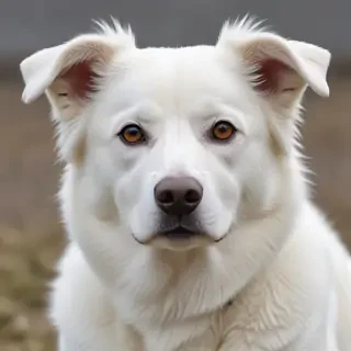 white dog