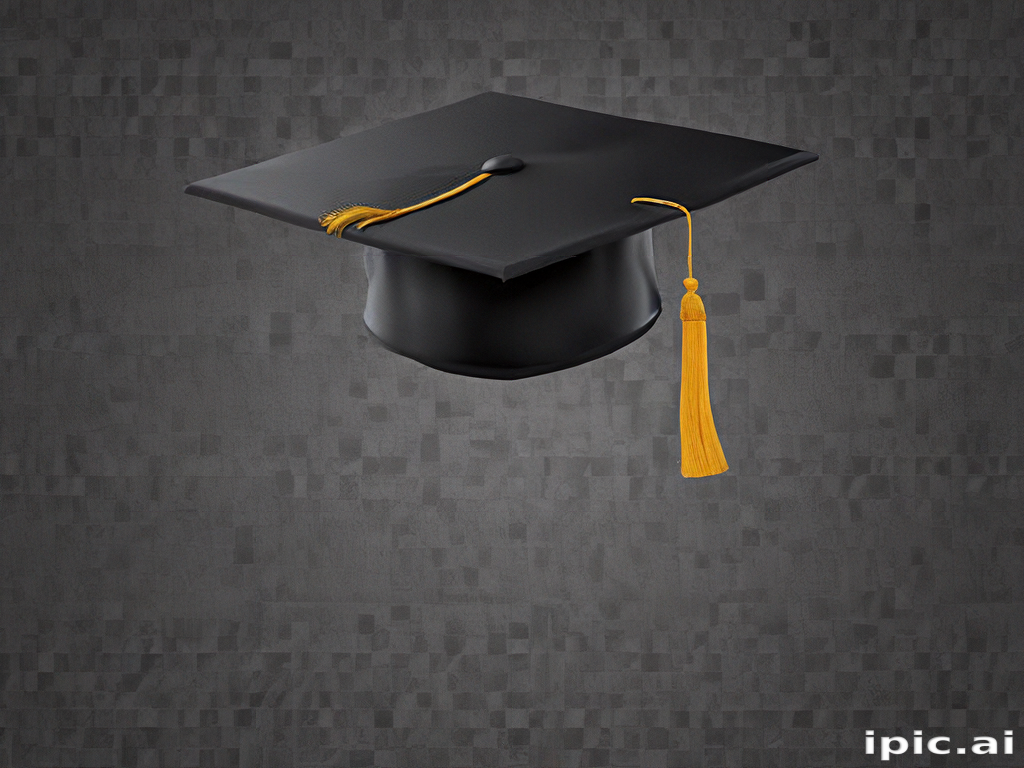Celebrating Academic Achievement with a Classic Black Graduation Cap ...