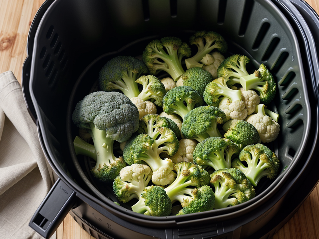 broccoli and cauliflower in air fryer