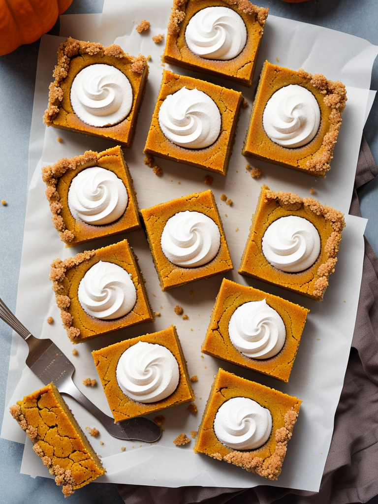 pumpkin pie bars with shortbread crust
