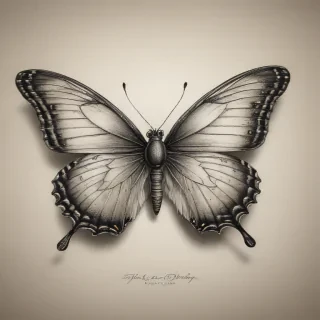 buterfly sketch