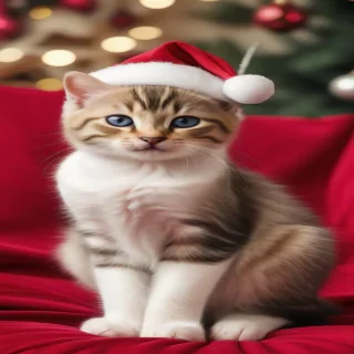 pictures of cats for christmas