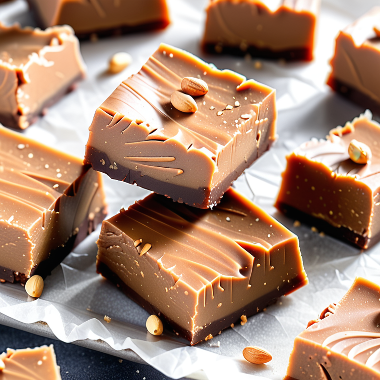 microwave peanut butter fudge with granulated sugar