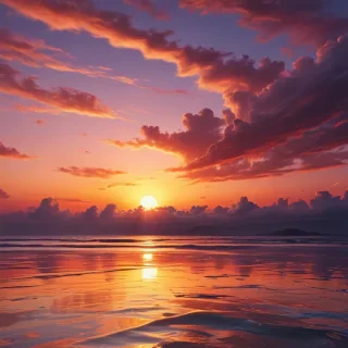 sunset aesthetic wallpaper