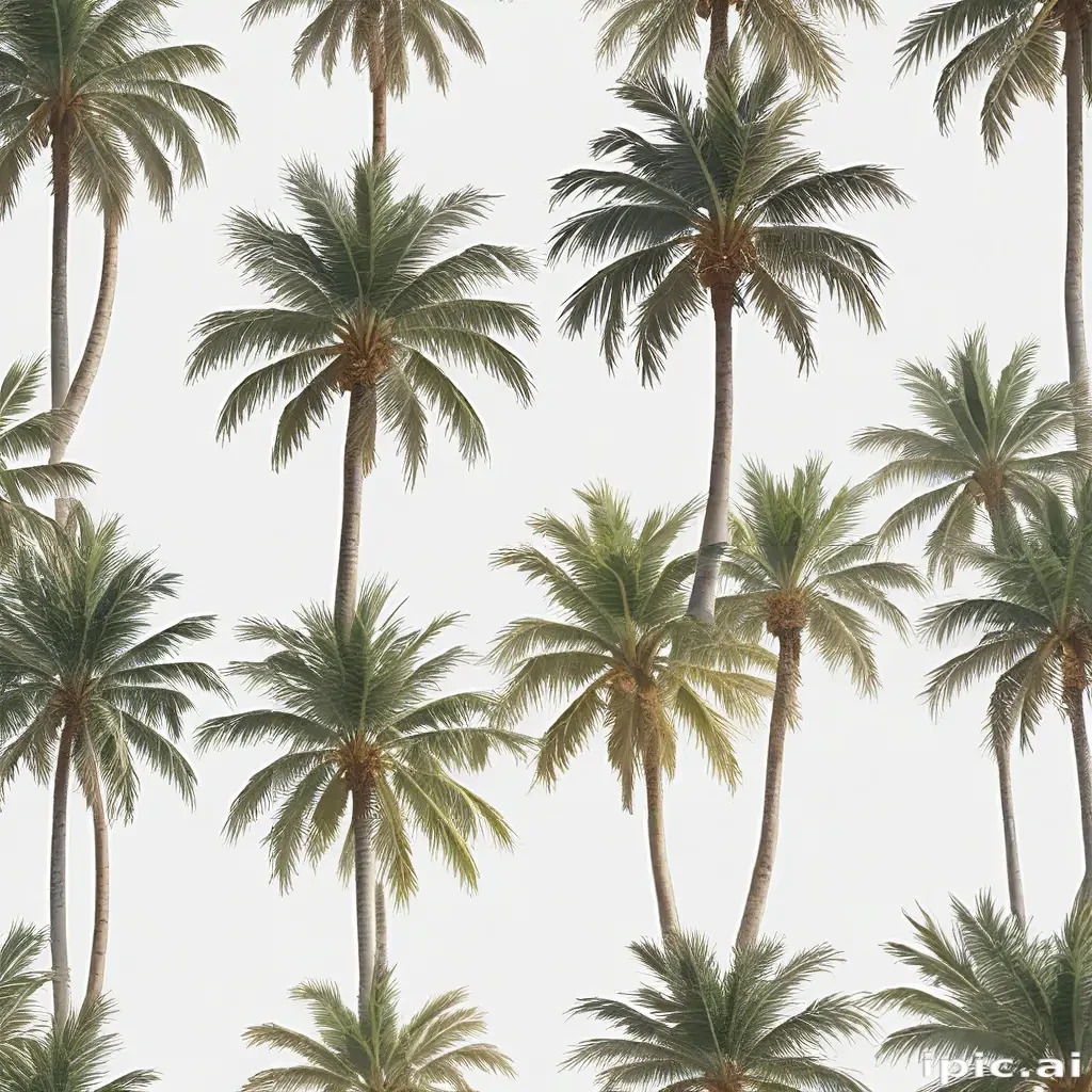 palm trees transparent