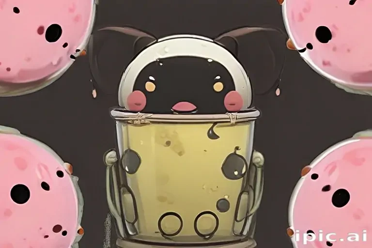 aesthetic cute boba wallpaper