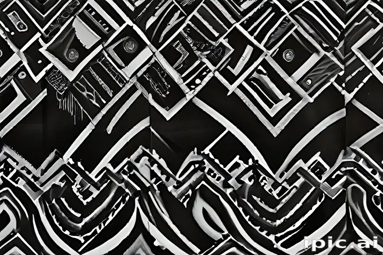 black with white pattern