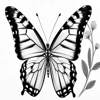 picture of a butterfly drawing