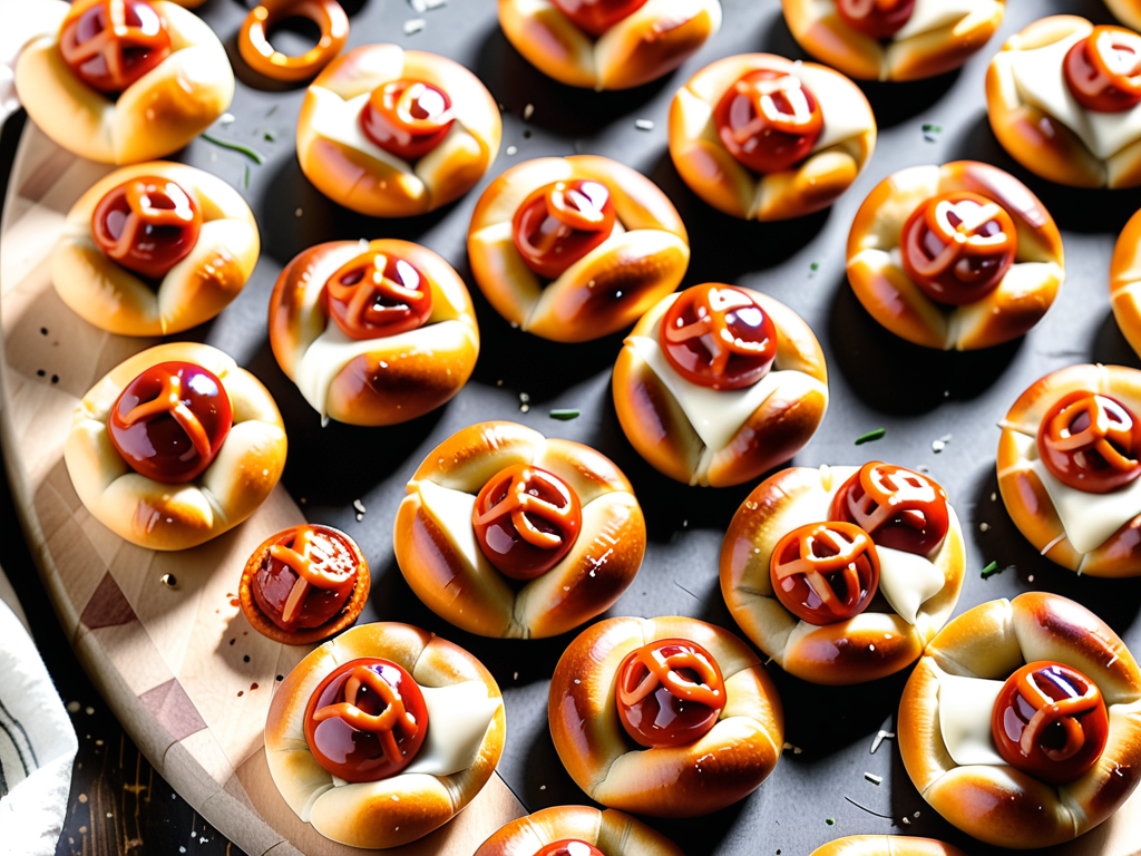 pretzel bites with pizza dough