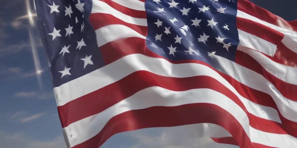 american flag waving png