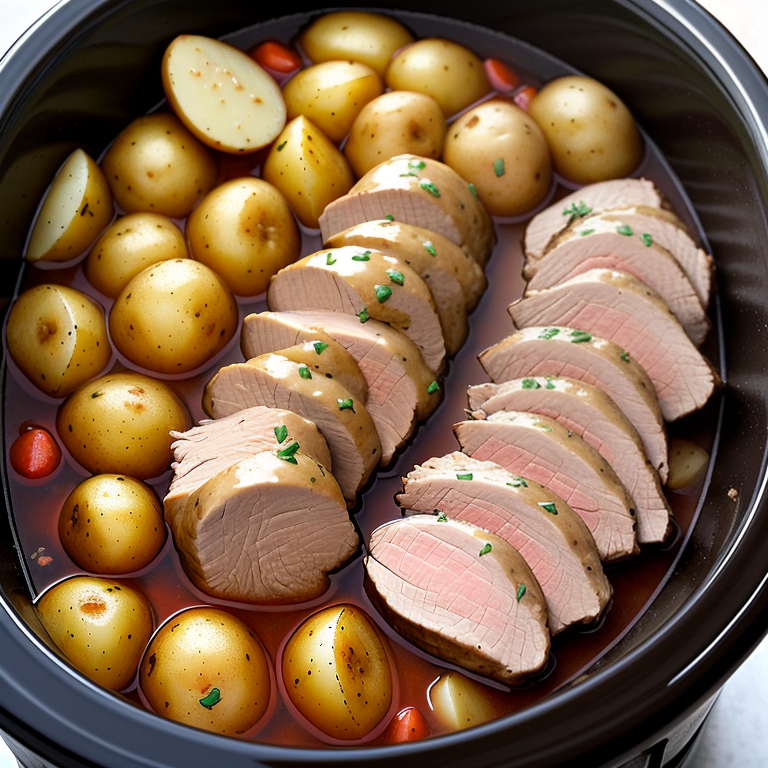 crock pot pork tenderloin and potatoes