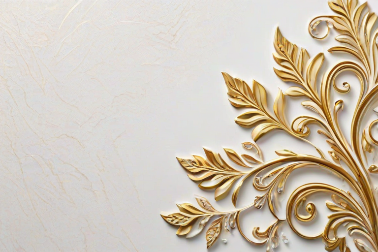 white & gold background