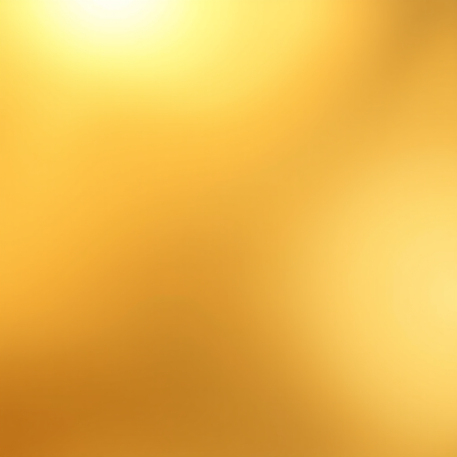 Create a smooth, gradient gold background with soft lighting, using a Canon EOS R5 with an aperture of f/2.8, ISO 100, and a 35mm lens, capturing from a straight-on view with enhanced saturation and contrast.