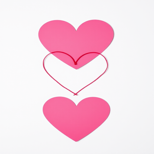 Generate an image of three playful, overlapping heart shapes in a minimalist line art style, captured using a DSLR camera at f/2.8 aperture, ISO 100, with a 50mm lens, top-down view, high contrast, and bright lighting to enhance clarity and detail.