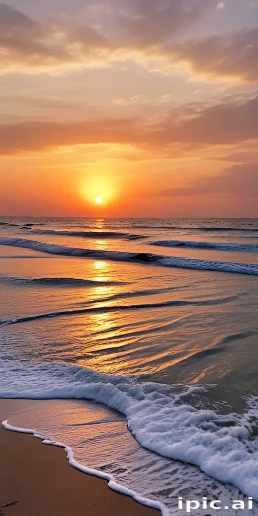 beach background sunset