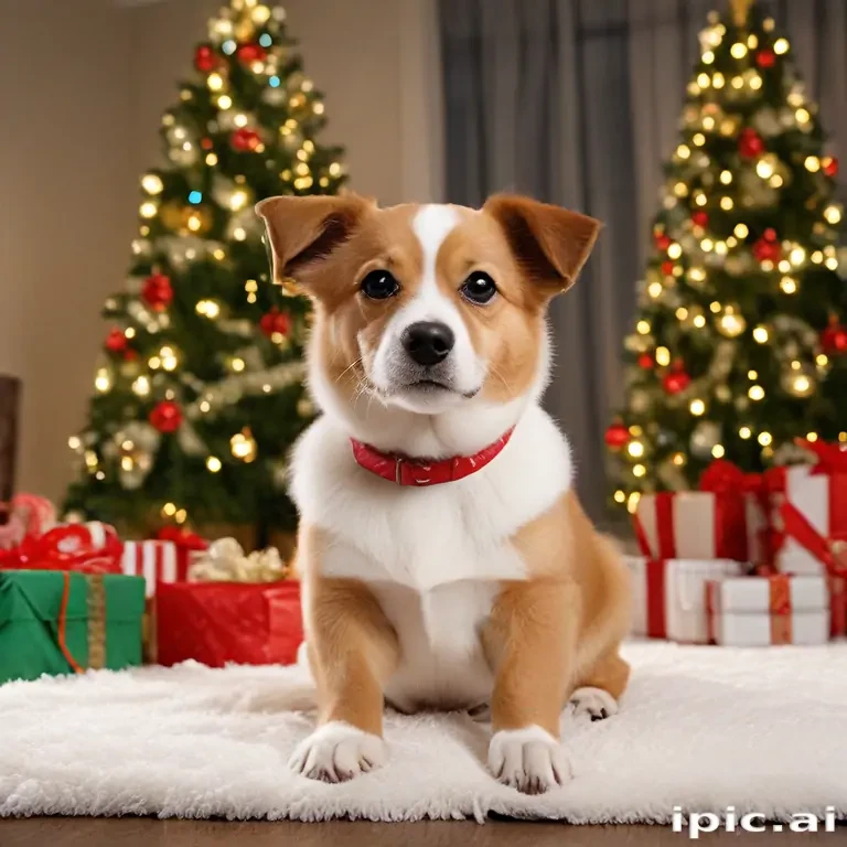 christmas wallpaper dog