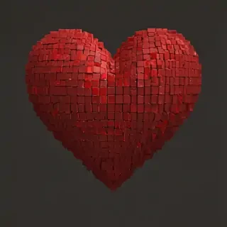 pixelated heart png