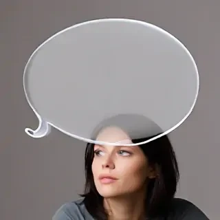 transparent thought bubble