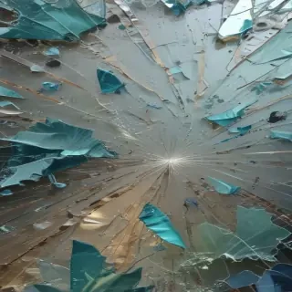 broken glass overlay