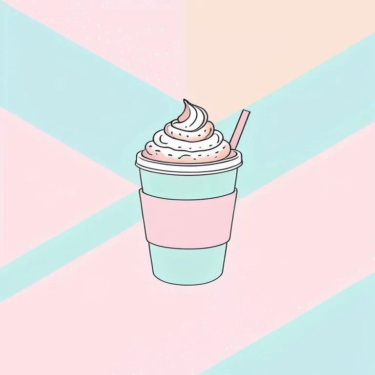 aesthetic pastel cute coffee wallpaper