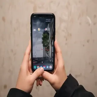 person holding phone