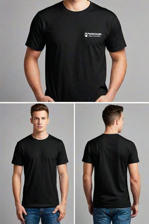 black shirt mockup
