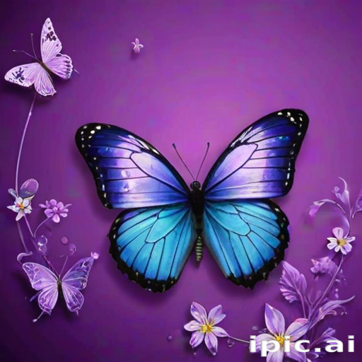 purple wallpapers butterfly