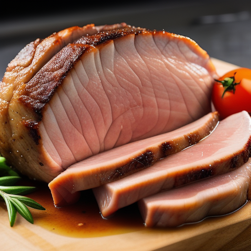 thick slice of pork or lamb