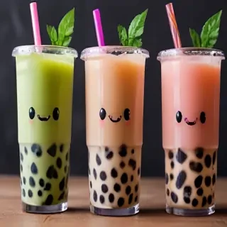 cute boba tea wallpapers