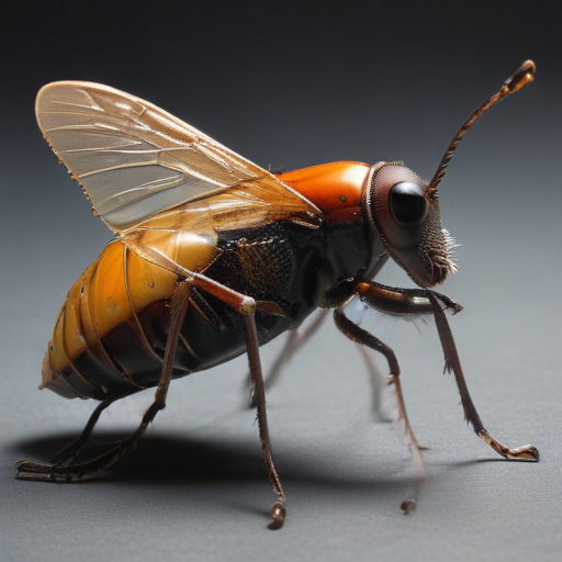 A Close-Up View of a Unique Insect with Intricate Details and Colors