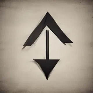 downward arrow