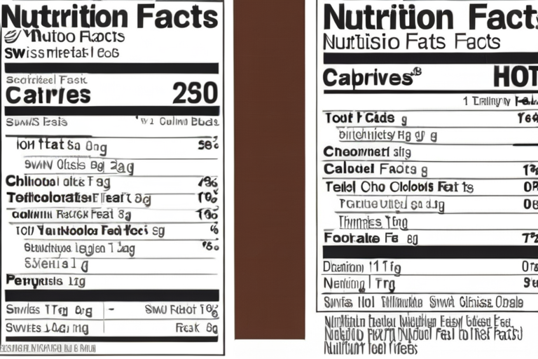 nutrition facts swiss miss hot chocolate