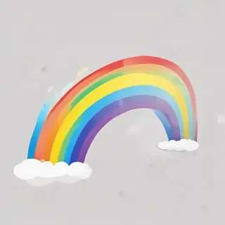 transparent background rainbow clipart