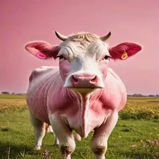 pink cow wallpaper