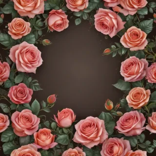 rose border png