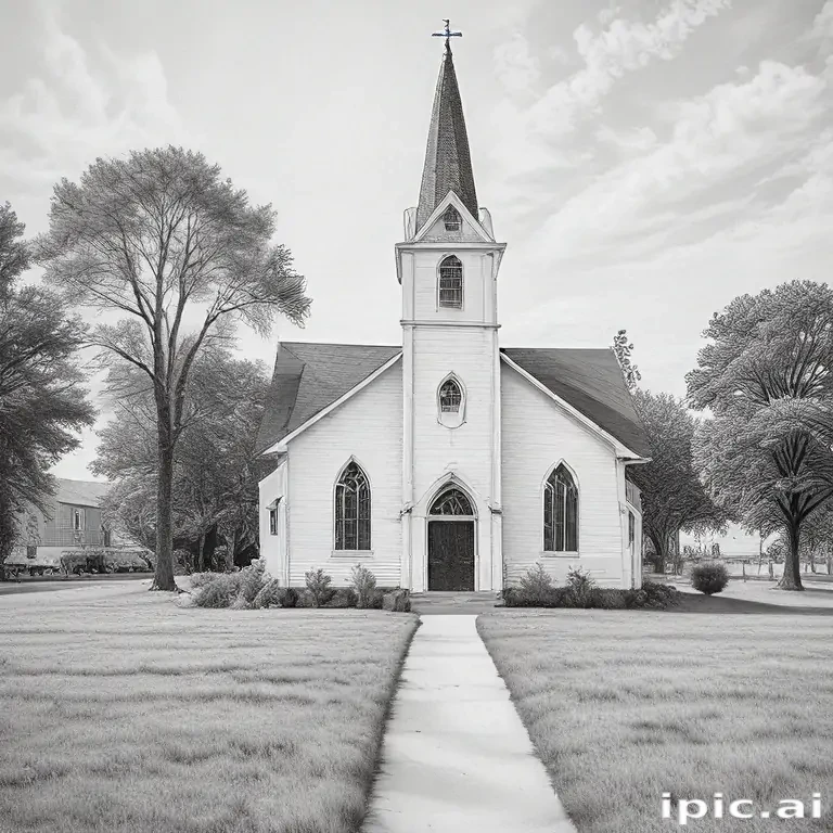 church drawing