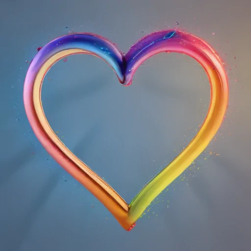 rainbow heart png