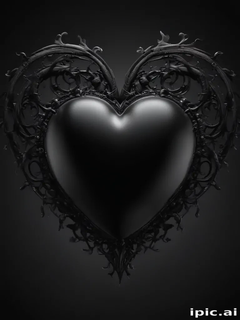 black heart background