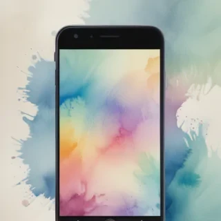 watercolor phone background