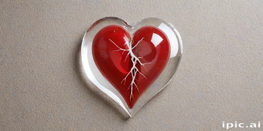 transparent broken heart