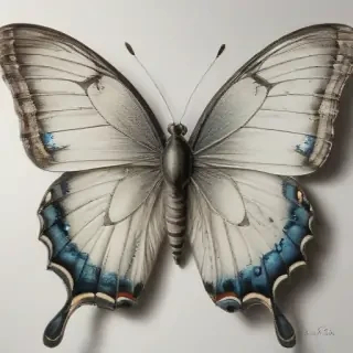 drawing of a butterfly