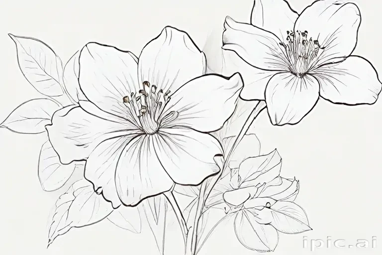 flower outline png