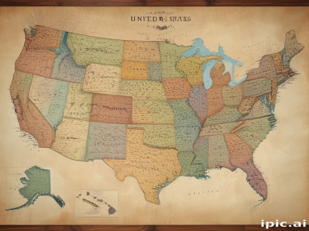 united states map with state names
