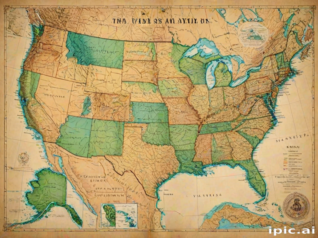 mapa usa
