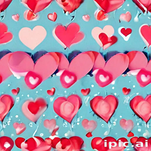 Colorful Hearts on a Blue Background Celebrating Love and Affection ...