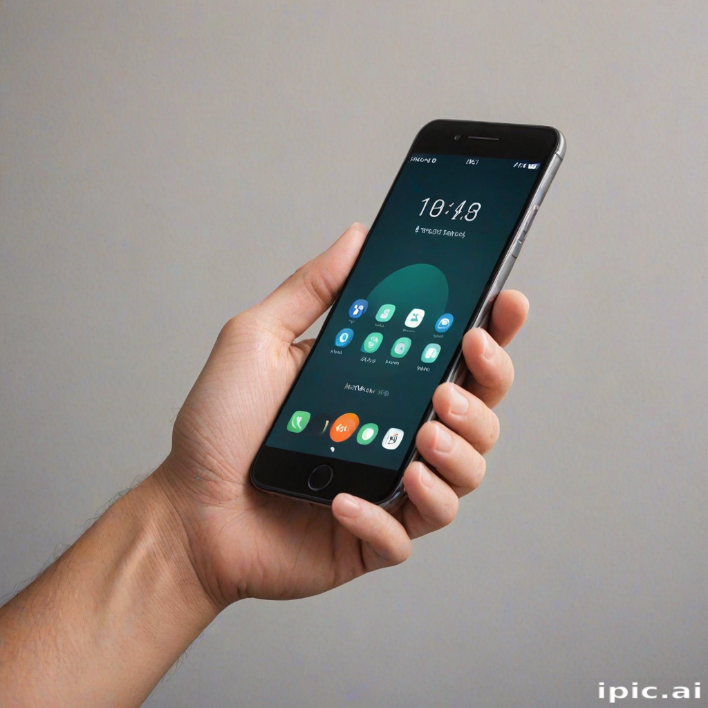 phone with hand