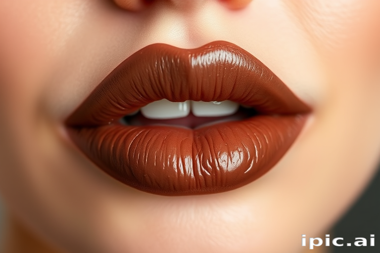 Rich chocolate brown "Cocoa Velour" lip mousse with a whipped, airy texture, providing full coverage and a comfortable, weightless feel