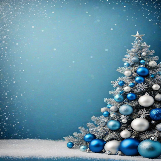 blue christmas bg