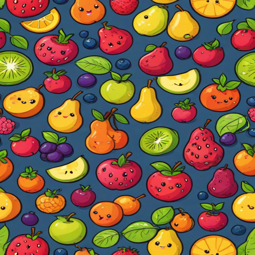 cartoon fruit